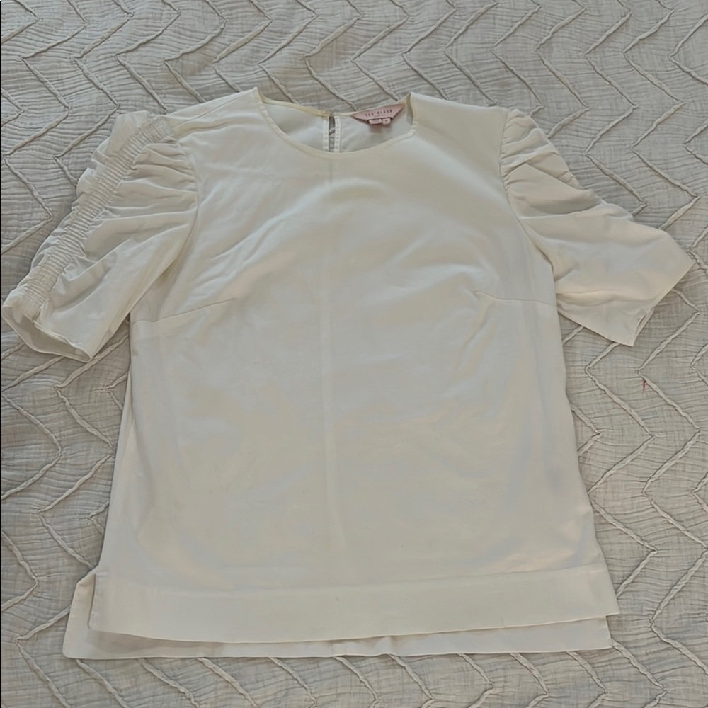 Ted Baker- Elegant White Women's Top